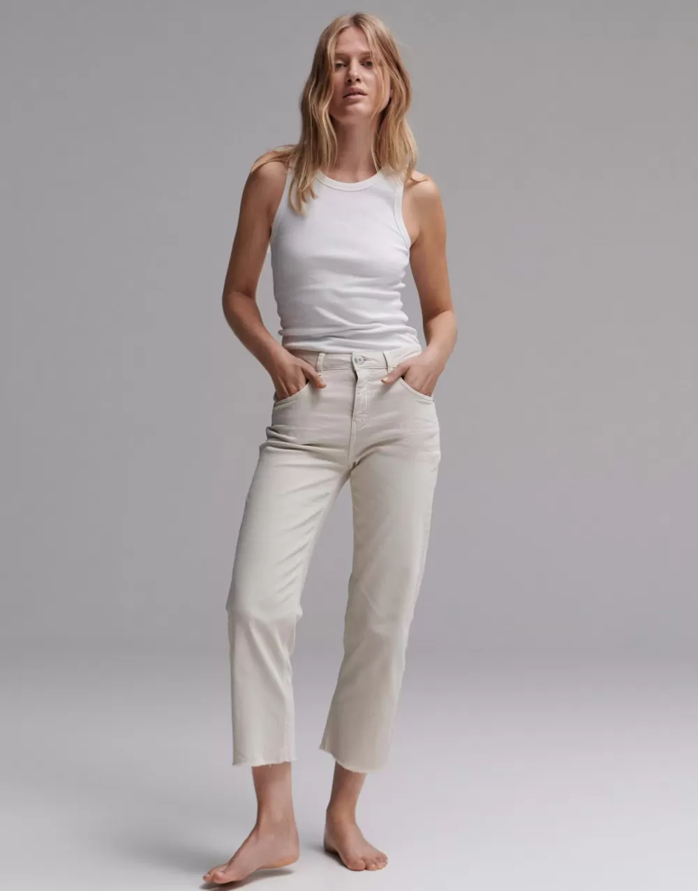 OPUS Fashion Wide Cropped Jeans Momito Color^ Jeans
